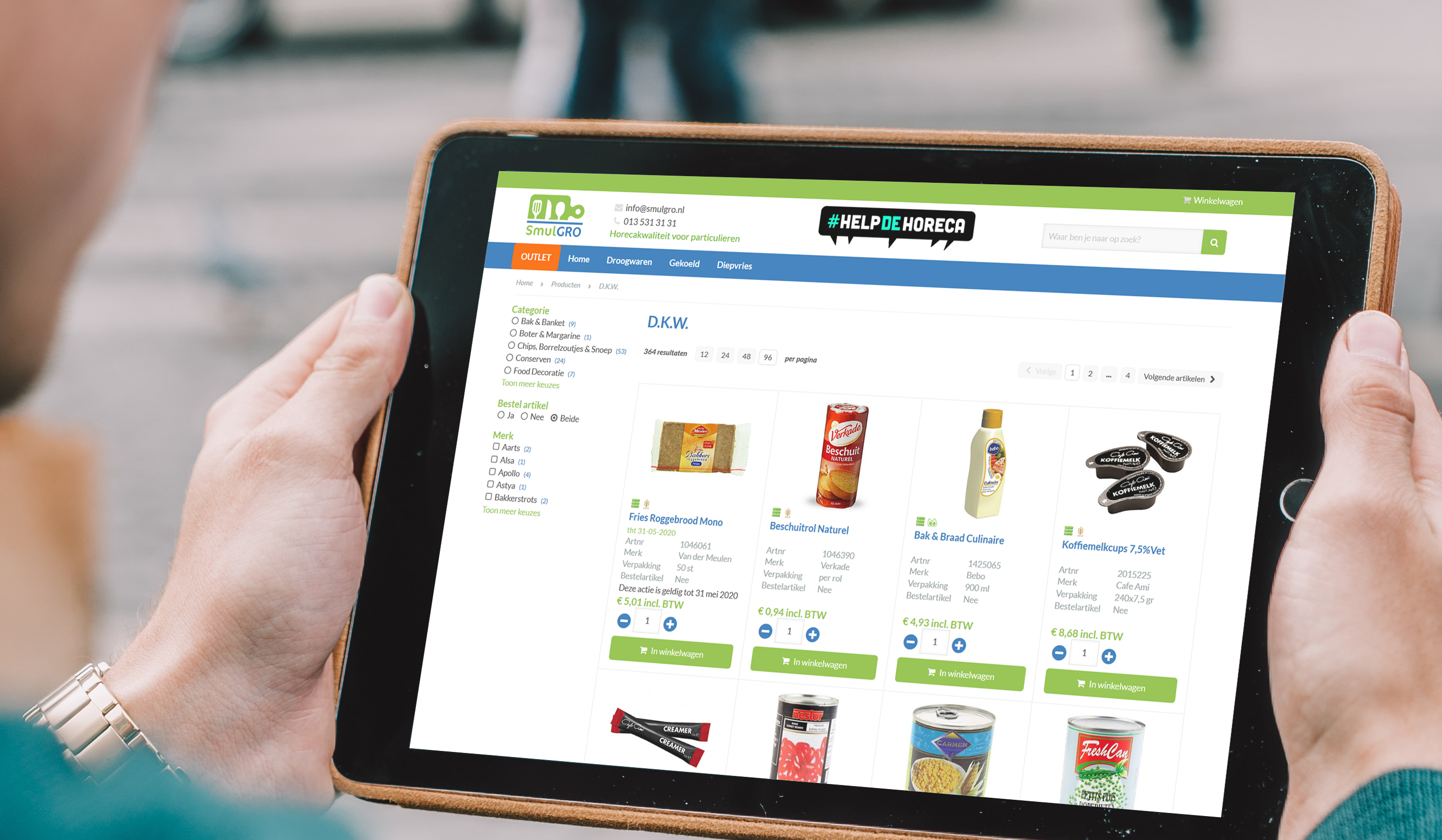 webshop productfilters